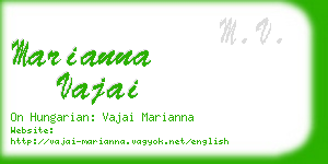 marianna vajai business card